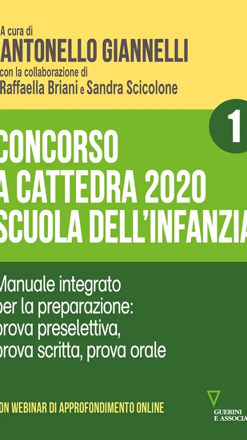 Concorso a cattedra 2020, Scuola dell'infanzia, Volume 1