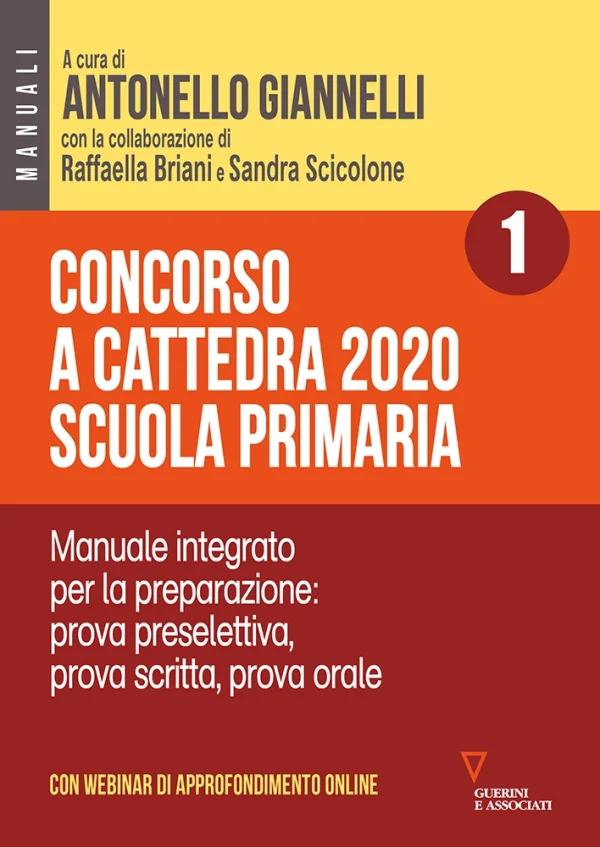 Concorso a cattedra 2020, Scuola primaria, Volume 1
