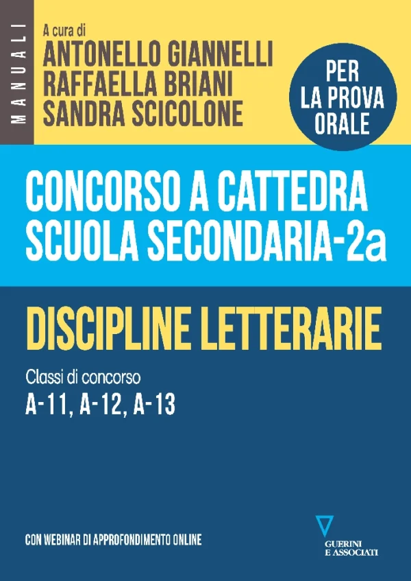 Concorso a cattedra, Scuola secondaria, Volume 2a
